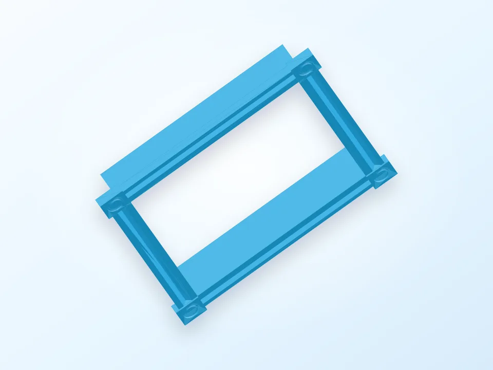 Dollhouse Door and Window Set 3D model preview