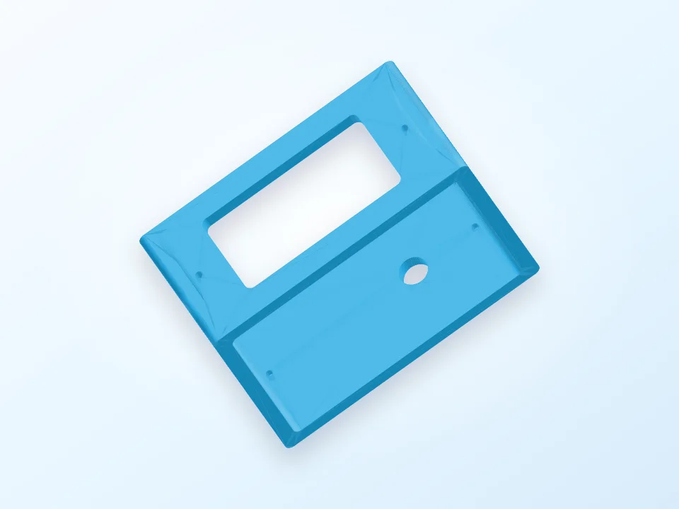 Microservo Mount Bracket 3D model preview