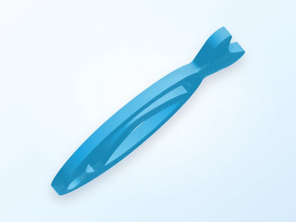 Paper Clip : fish 3D model preview