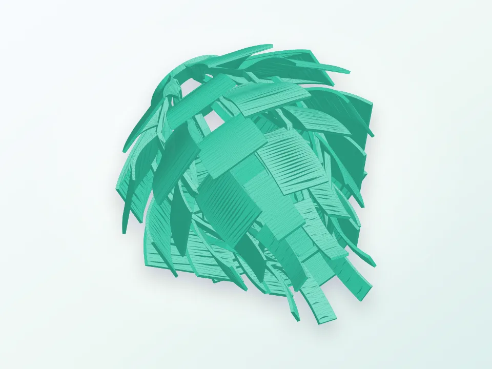 Artichoke Lamp Shade 3D model preview