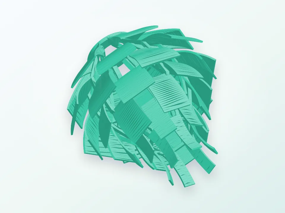 Artichoke Lamp Shade 3D model preview