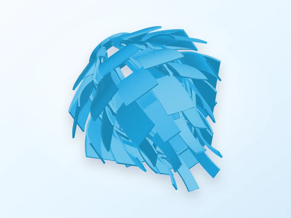 Artichoke Lamp Shade 3D model preview