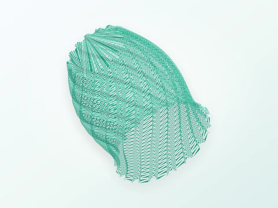 Scripted vases 3D model preview