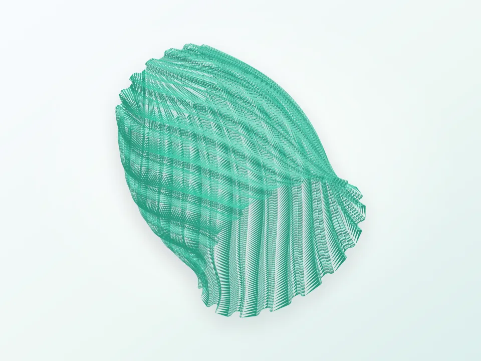 Scripted vases 3D model preview