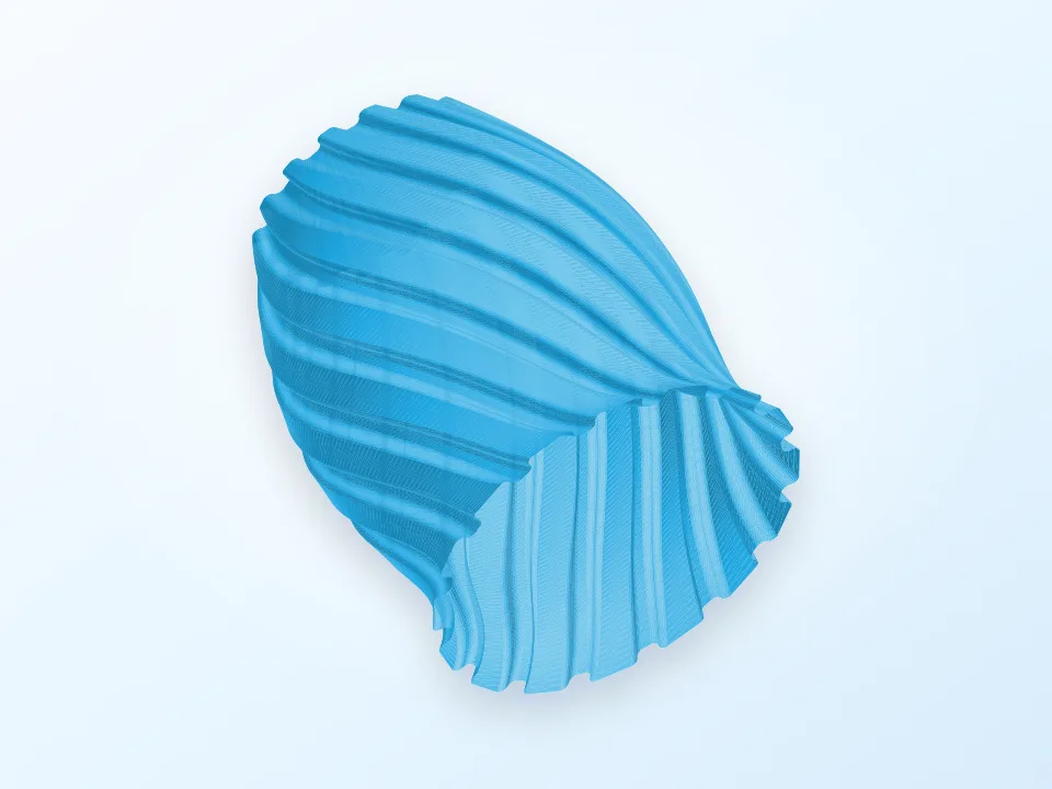 Scripted vases 3D model preview