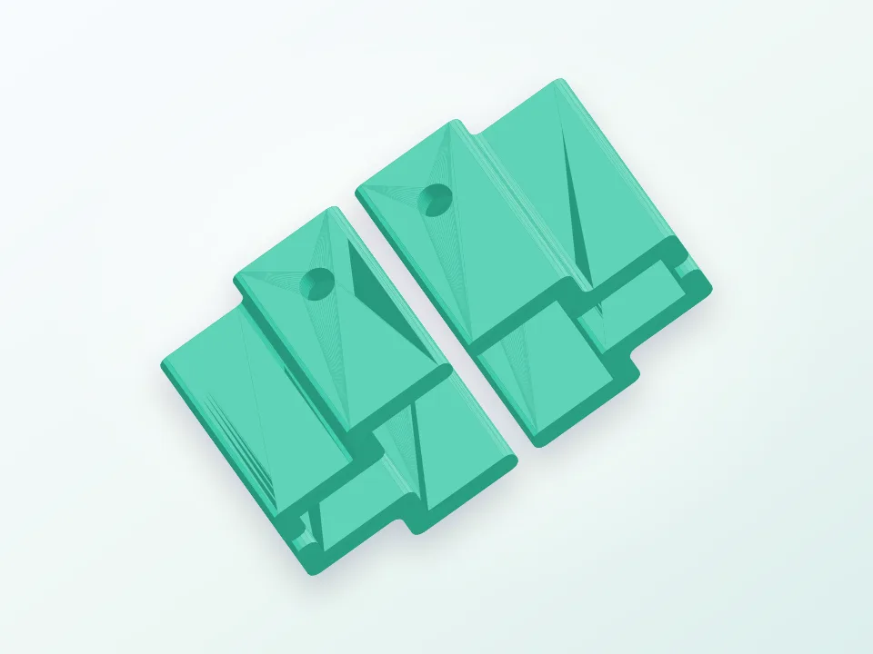 250x150x4 mm Chopping Glass holder for Replicator 3D model preview
