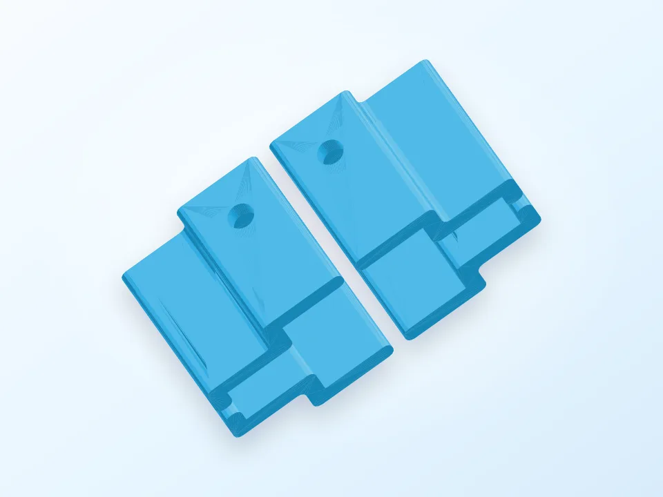 250x150x4 mm Chopping Glass holder for Replicator 3D model preview