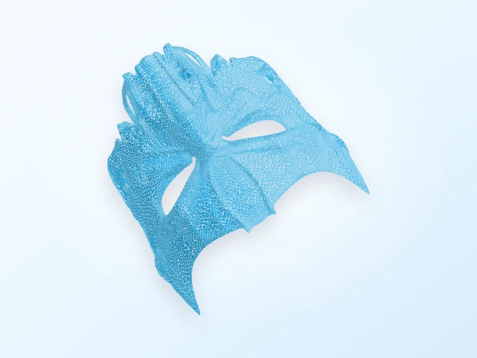 Dark Mask - Jointed 3D model preview