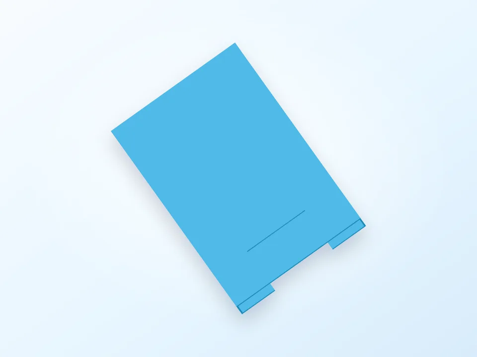 Thin Business Card Holder 3D model preview