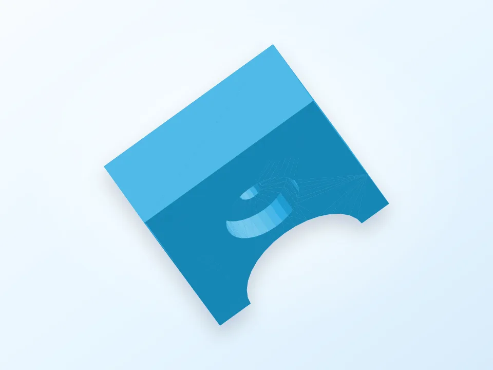 Steun voor een buis 3D model preview