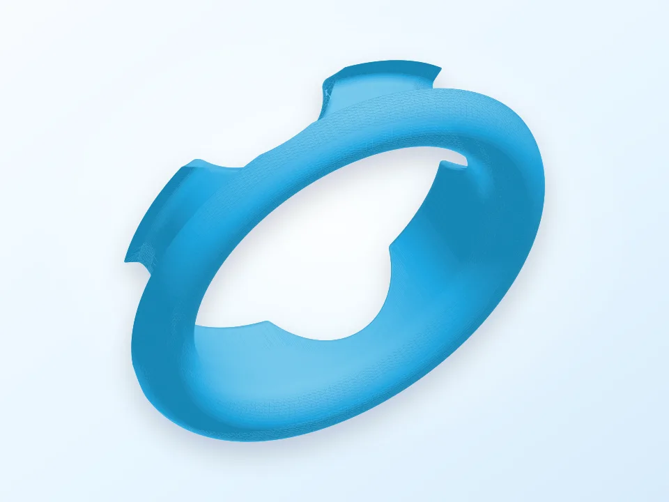 Sink oveflow ring 3D model preview