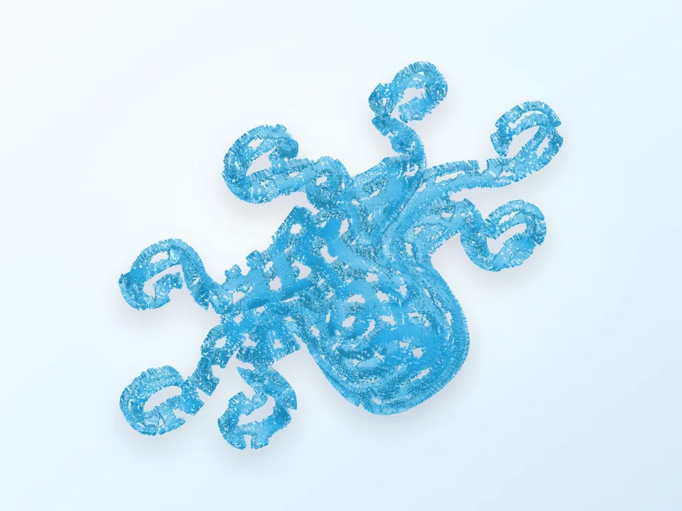 3D Printed Octopuses for quality test [ size=50mm ] 3D model preview
