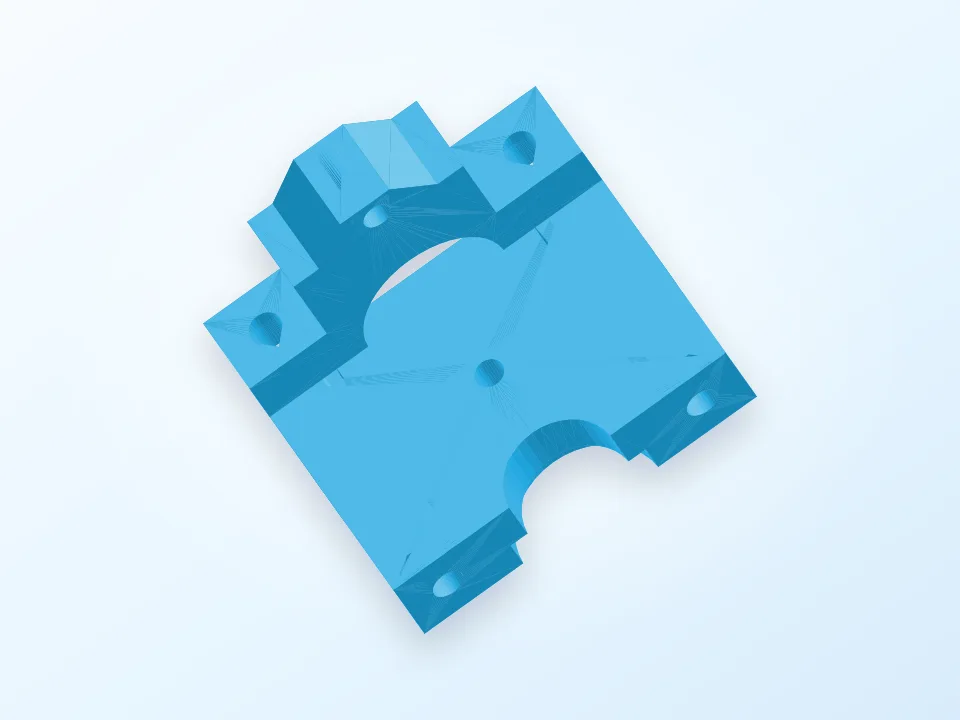 E3D hotend groovemount for i3 with RepRapPro miniextruder 3D model preview