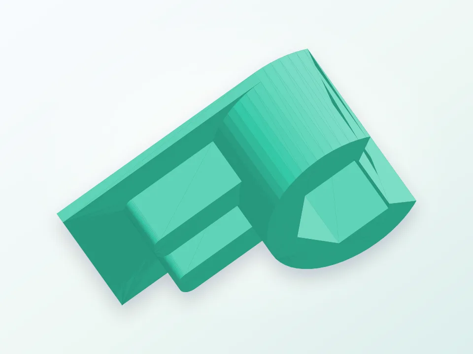Weller iron pen clip 3D model preview