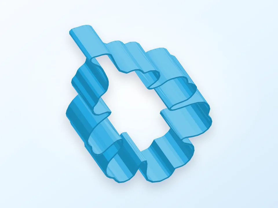 Oak Leaf Cutter 3D model preview