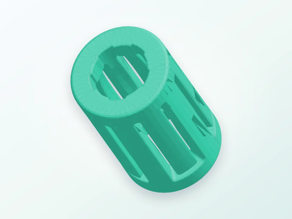LM8UU linear pad bearing 3D model preview