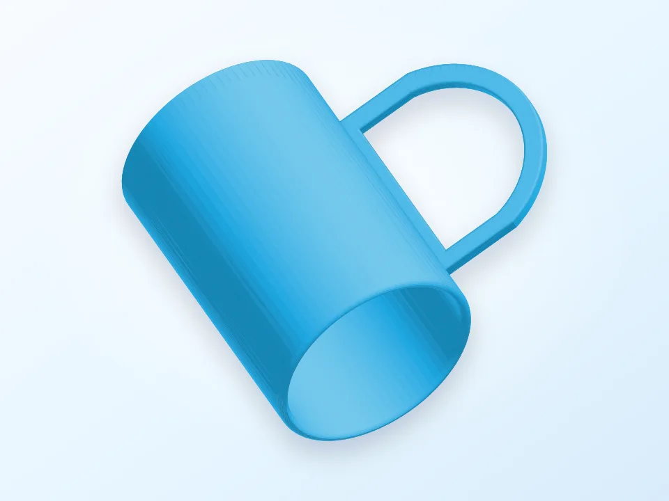 toy cup 3D model preview