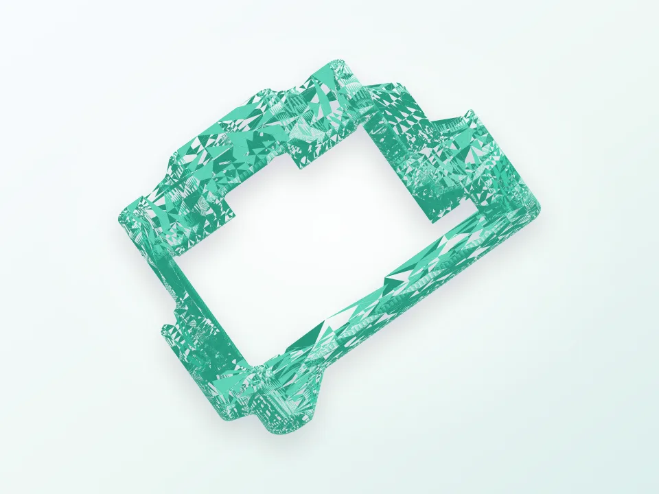 Servo mounting frames TGY-225MG & KST DS225MG & MKS DS6125 & Dymond DS 1800 MG 3D model preview