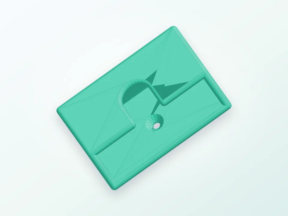 Galaxy S2 wall mount 3D model preview