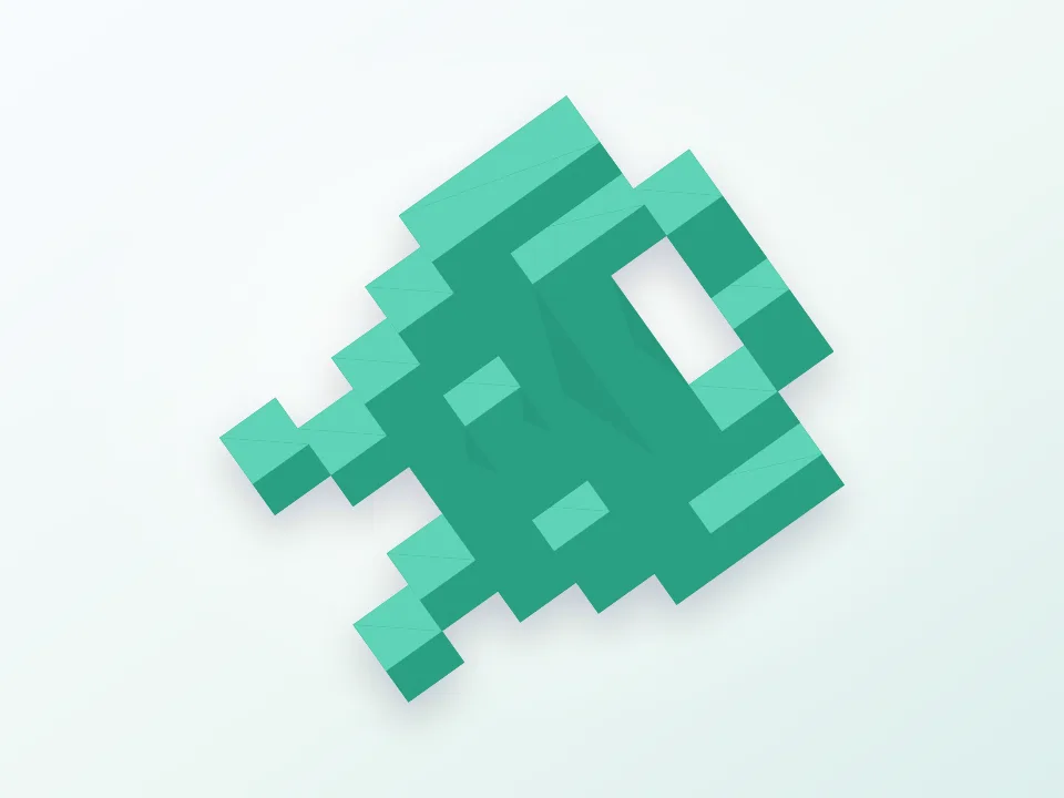 Pixel Art - OpenSCAD 3D model preview