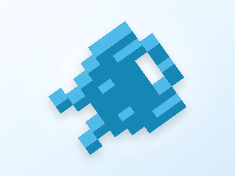 Pixel Art - OpenSCAD 3D model preview