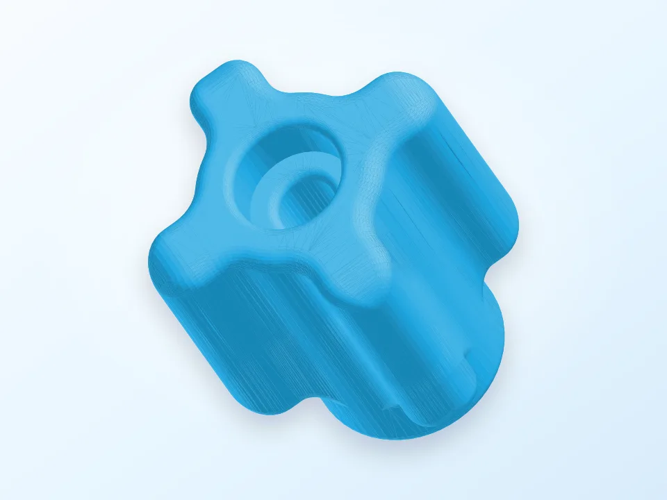Screw cap for UP Printer heating plate screws (remix) 3D model preview