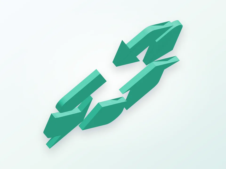 Recycle Sign 3D model preview