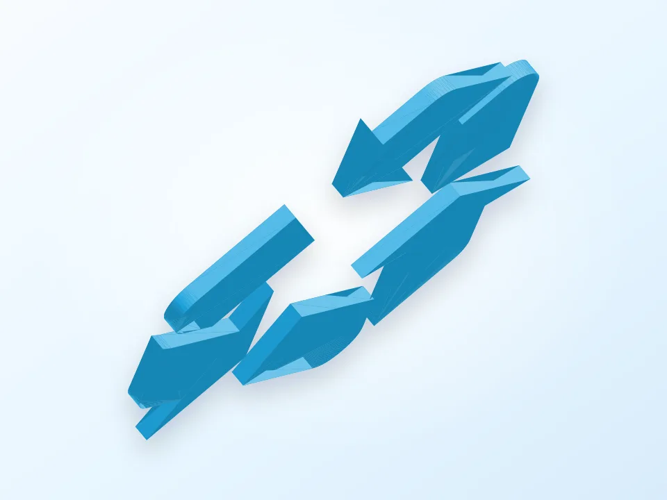 Recycle Sign 3D model preview