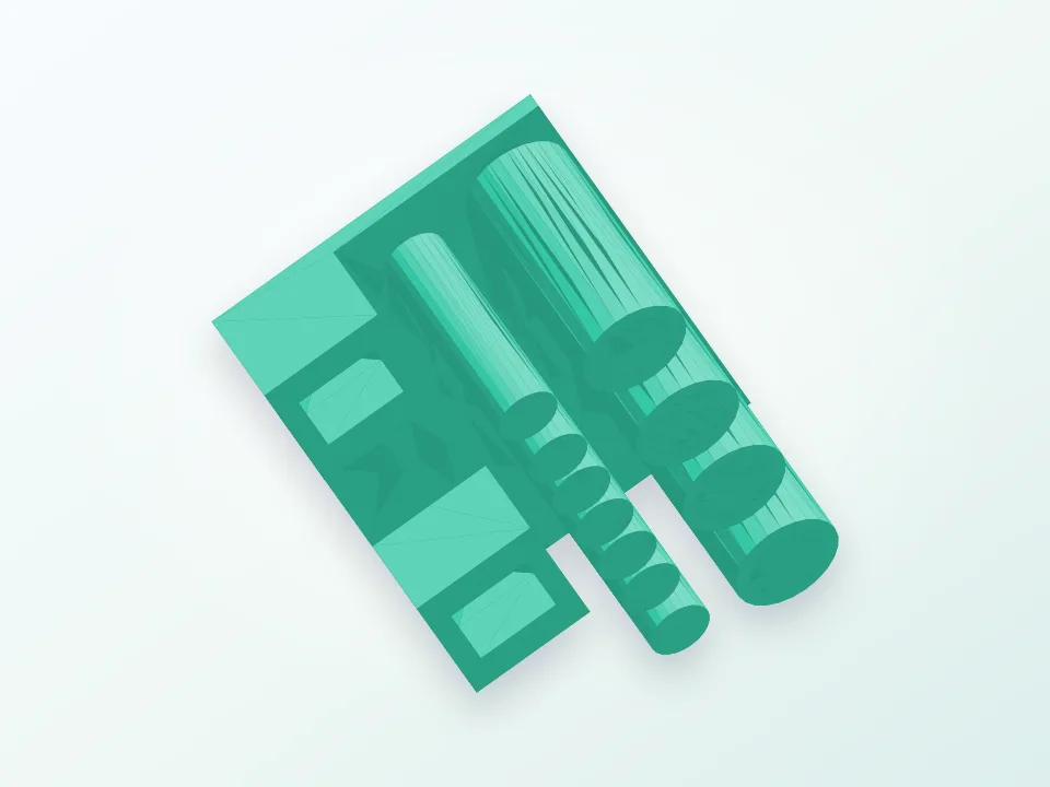 Parametric storage for electronician 3D model preview