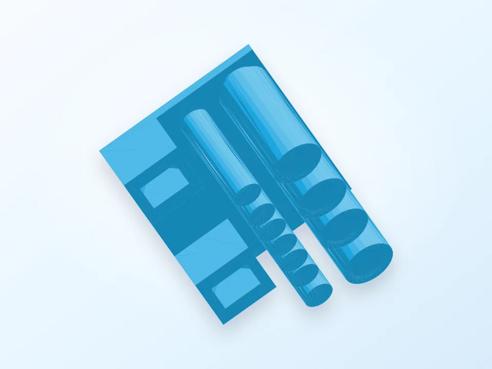 Parametric storage for electronician 3D model preview
