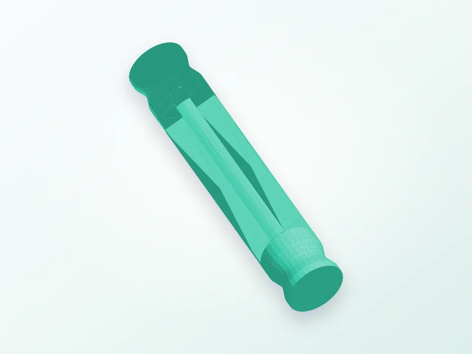 White knex stick 3D model preview