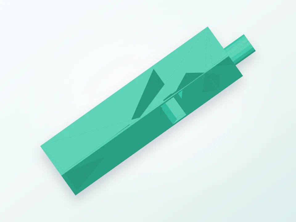 FlÃÂ¶te - geschlossen, whistle - closed 3D model preview