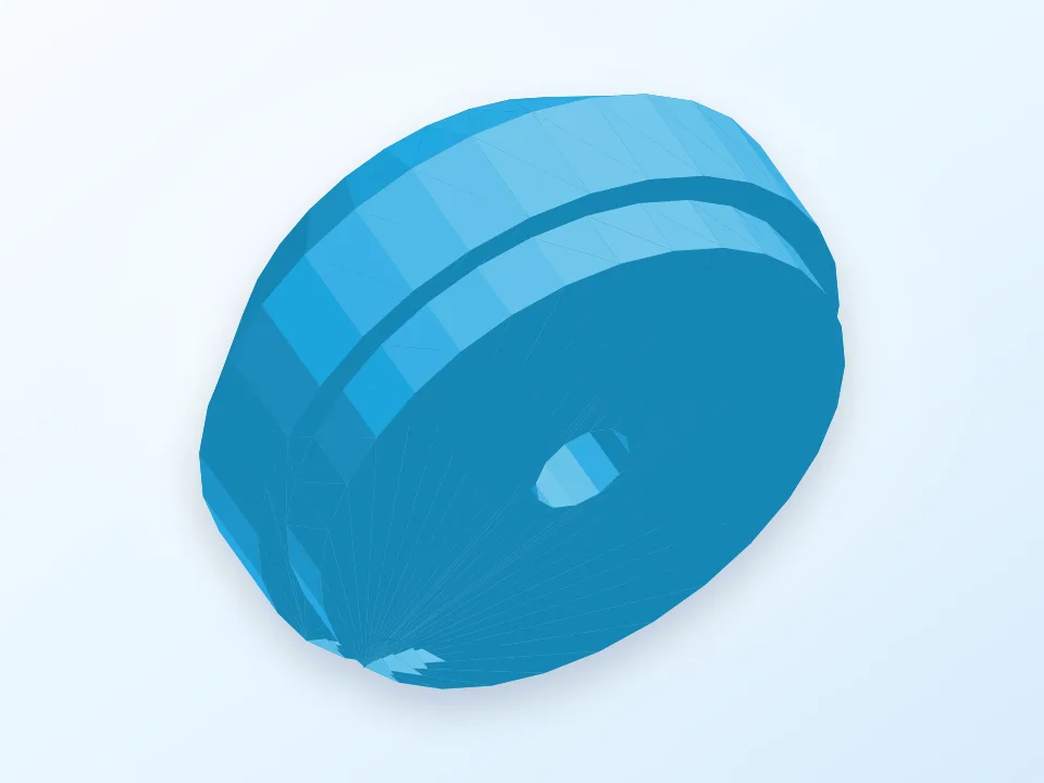 Hinge fitting for Torch (flashlight) 3D model preview