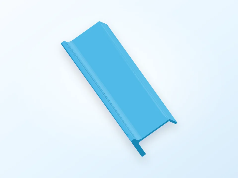 Customizable Magnetic Whiteboard Tray (parametric) 3D model preview