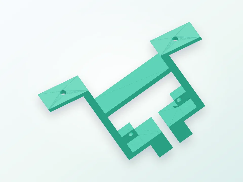 Nema holder for Ultimaker quiet retraction 3D model preview