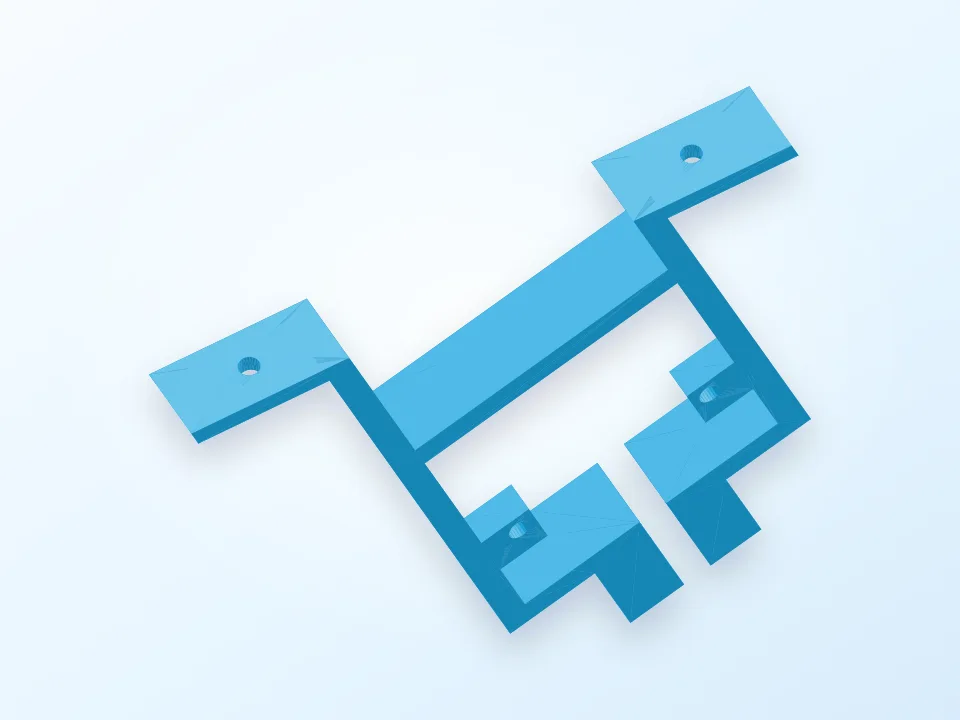 Nema holder for Ultimaker quiet retraction 3D model preview