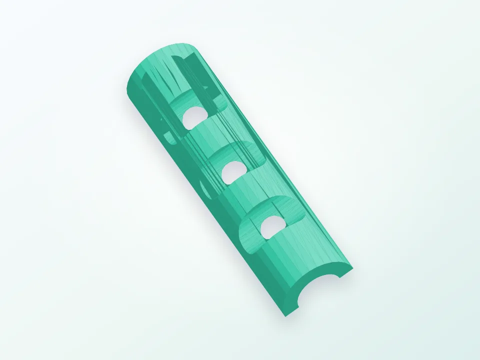 bicycle top tube push buttons 3D model preview