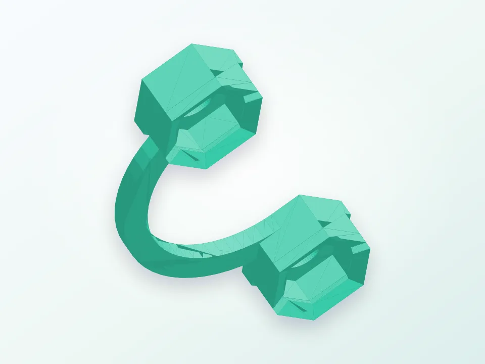 Ultimaker nut holder cap 3D model preview