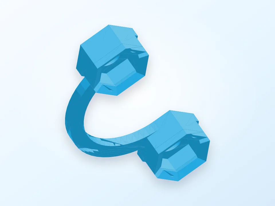 Ultimaker nut holder cap 3D model preview