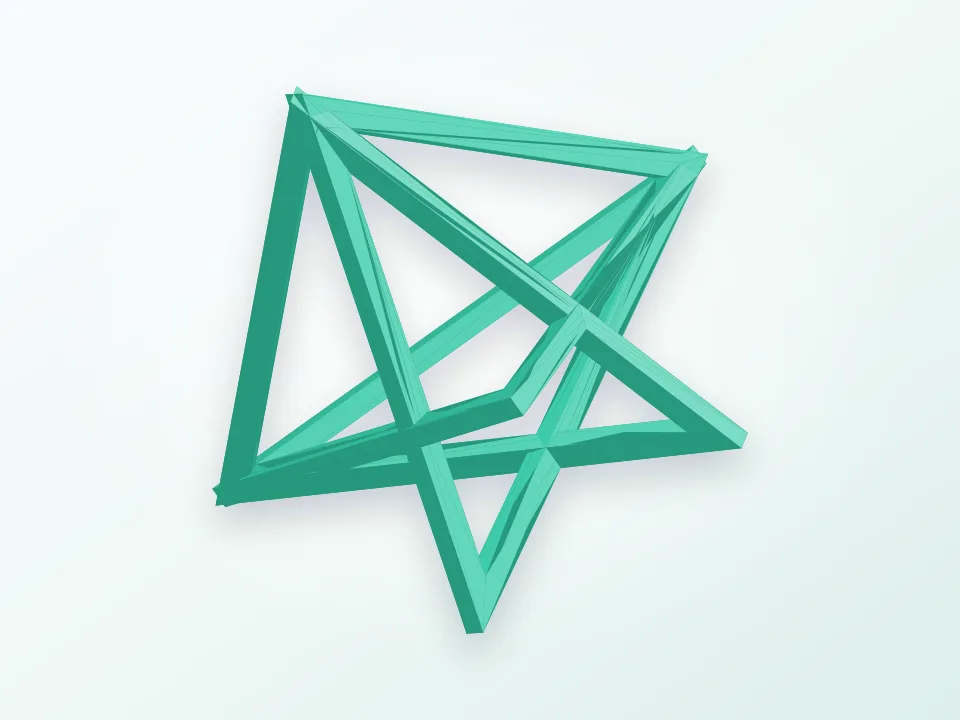 OpenSCAD Triangle Pattern Experiment 3D model preview