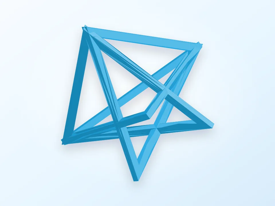 OpenSCAD Triangle Pattern Experiment 3D model preview