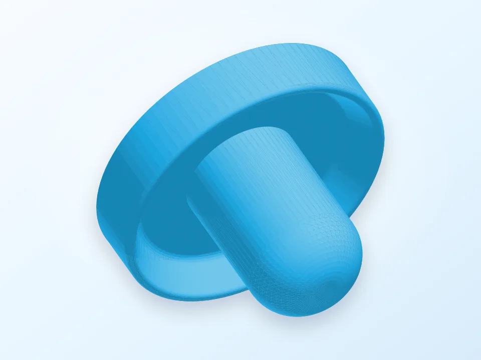 Air Hockey Mallet 3D model preview