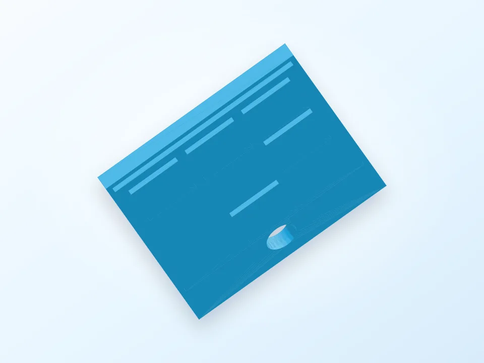 Glider Keychain 3D model preview