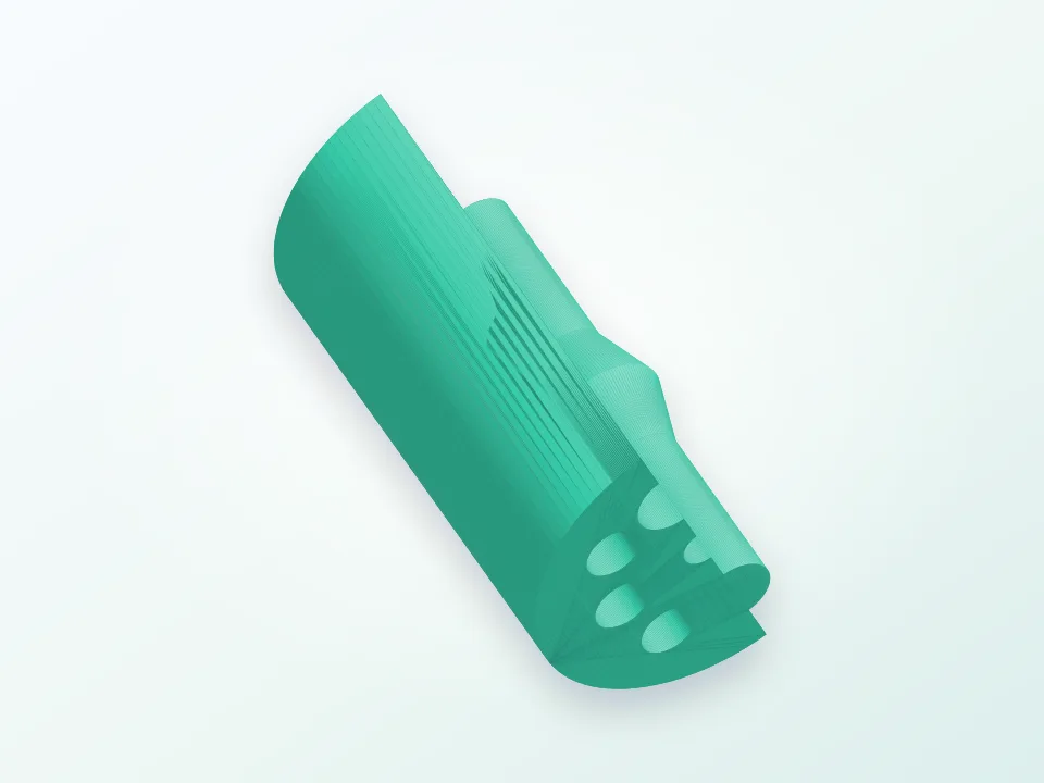 K8200 Spool Holder, OpenSCAD 3D model preview