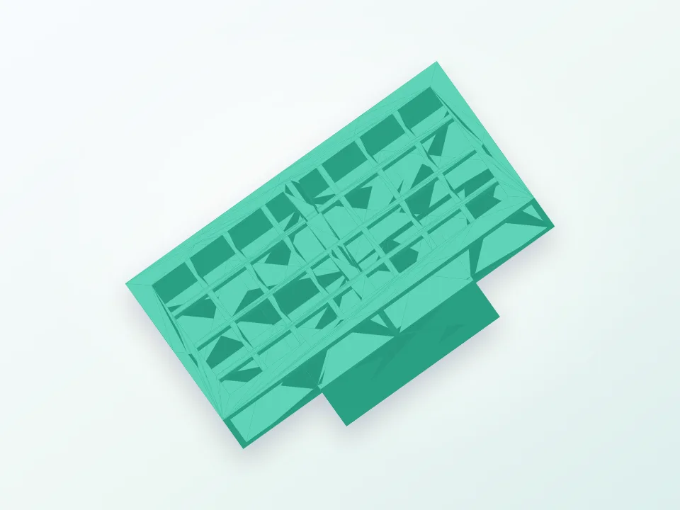 Dual iPhone 6(s) Plus hanger 3D model preview
