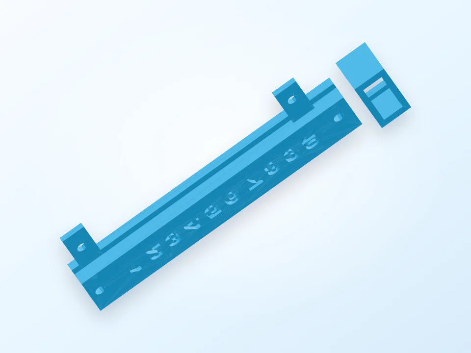 Soccer score board 3D model preview