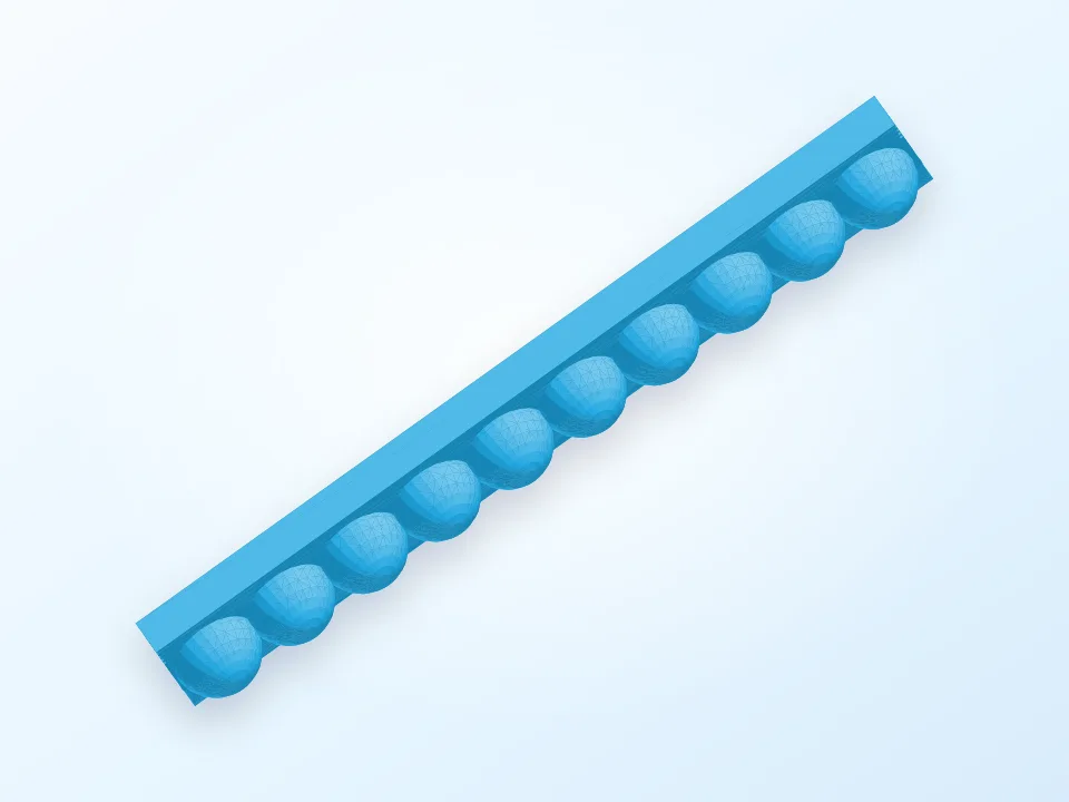 Parametric LED Diffuser 3D model preview