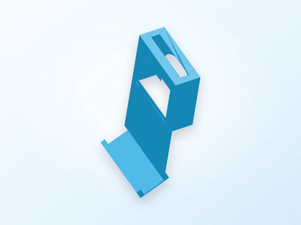 web cam holder 3D model preview