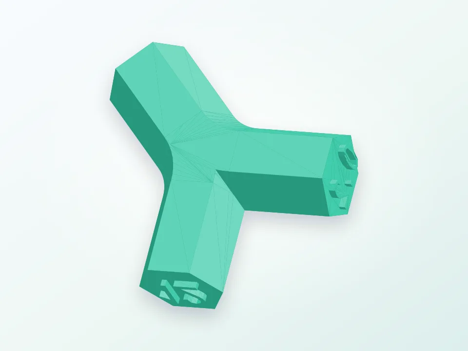 Hex key (parametric) 3D model preview