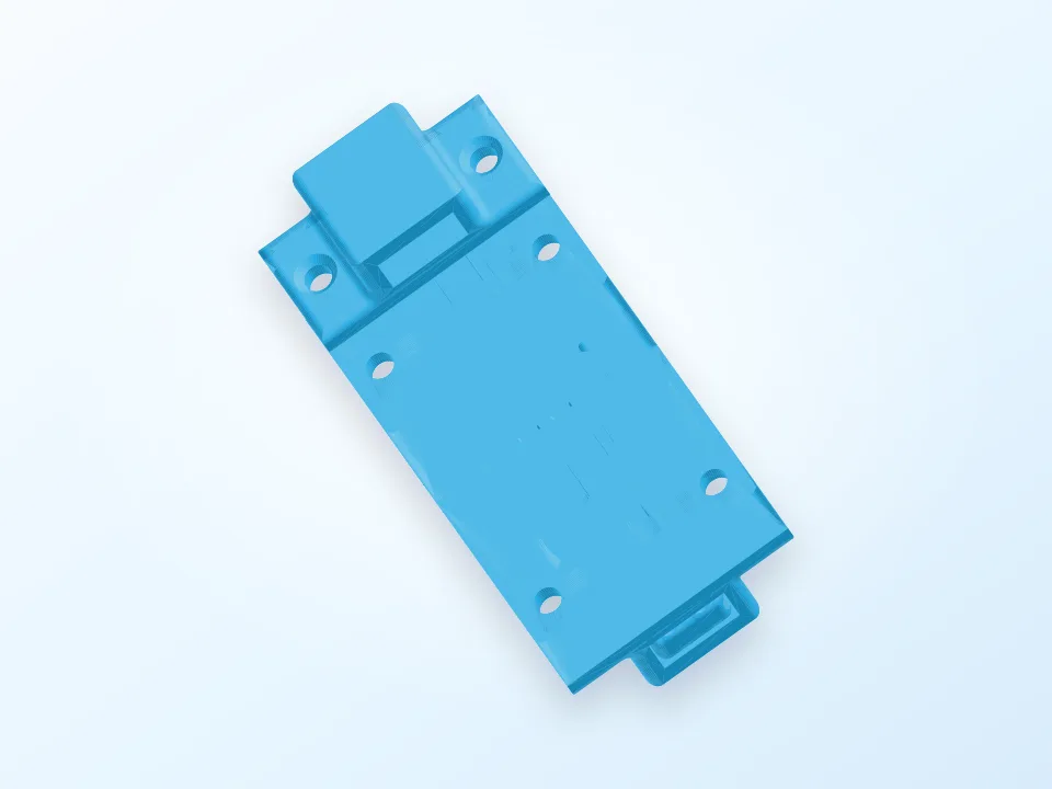 Sliding Door bolt Print fully assembled 3D model preview